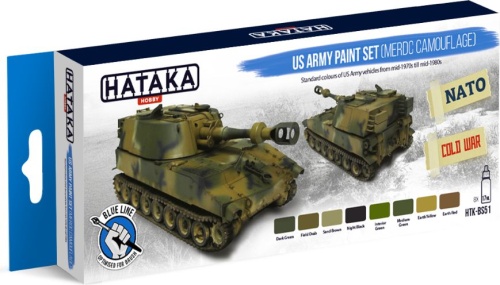 Zestaw farb US Army Paint Set (MERDC Camouflage) 8x17ml Hataka HTK-BS51