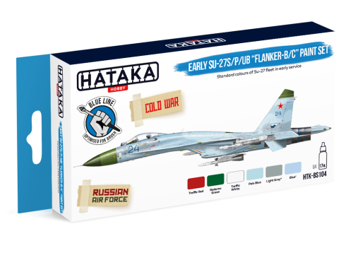 Zestaw farb Early Su-27S/P/UB "Flanker-B/C" 6x17ml Hataka HTK-BS104