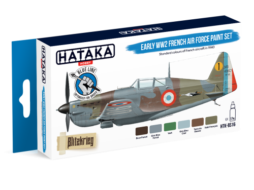 Zestaw farb Early WW2 French Air Force Paint Set 6x17ml Hataka HTK-BS16