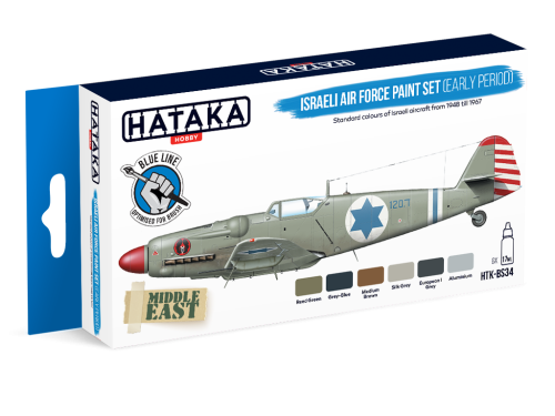 Zestaw farb Israeli Air Force Paint Set (Early Period) 6x17ml Hataka HTK-BS34