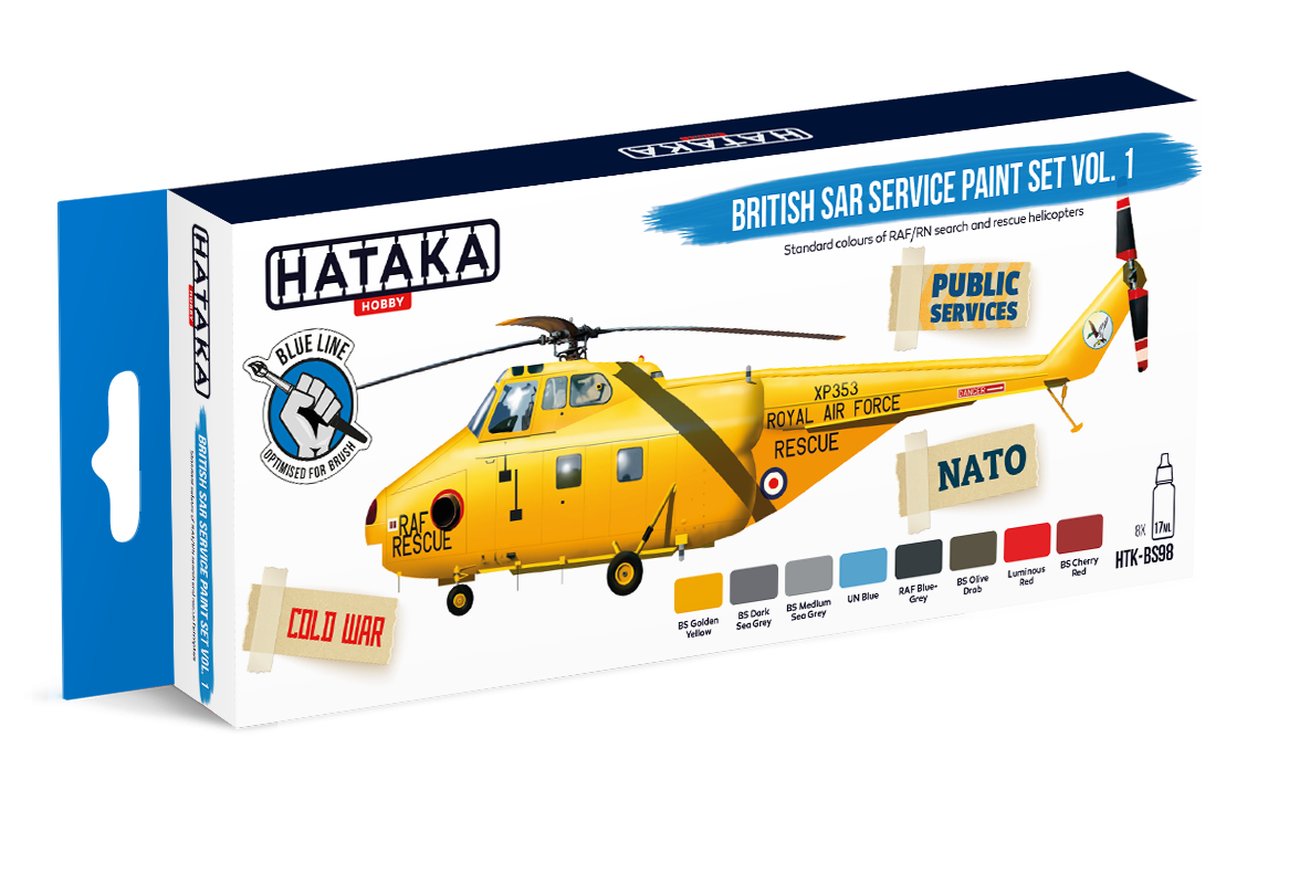 Zdjęcie Zestaw farb British SAR Service Paint Set Vol. 1 8x17ml Hataka HTK-BS98