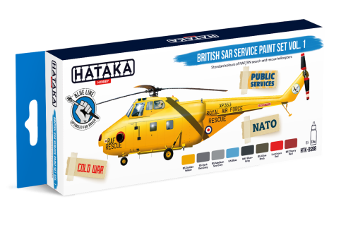Zestaw farb British SAR Service Paint Set Vol. 1 8x17ml Hataka HTK-BS98