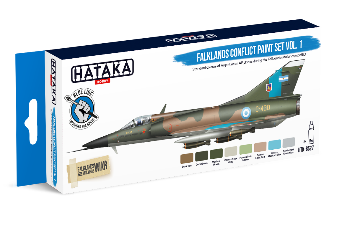 Zdjęcie Zestaw farb Falklands Conflict Paint Set Vol. 1 8x17ml Hataka HTK-BS27