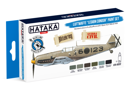 Zestaw farb Luftwaffe "Legion Condor" 6x17ml Hataka HTK-BS32