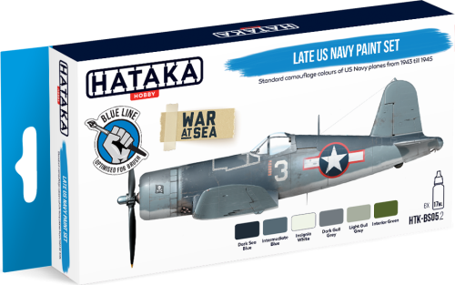 Zestaw farb Late US Navy Paint Set 6x17ml Hataka BS05.2