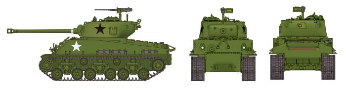 Zdjęcie dodatkowe produktu M4A3E8 Sherman "Easy Eight" European Theater 1:35 Tamiya 35346