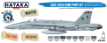 Zdjęcie Zestaw farb USAF, USN & USMC Paint Set (Modern Greys) 8x17ml Hataka HTK-BS44