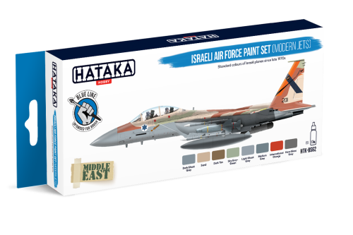 Zestaw farb Israeli Air Force (modern jets) 8x17ml Hataka HTK-BS62
