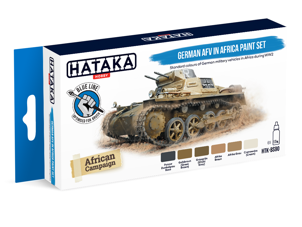 Zdjęcie Zestaw farb German AFV in Africa 6x17ml Hataka HTK-BS90