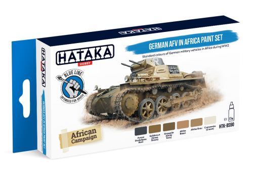 Zestaw farb German AFV in Africa 6x17ml Hataka HTK-BS90