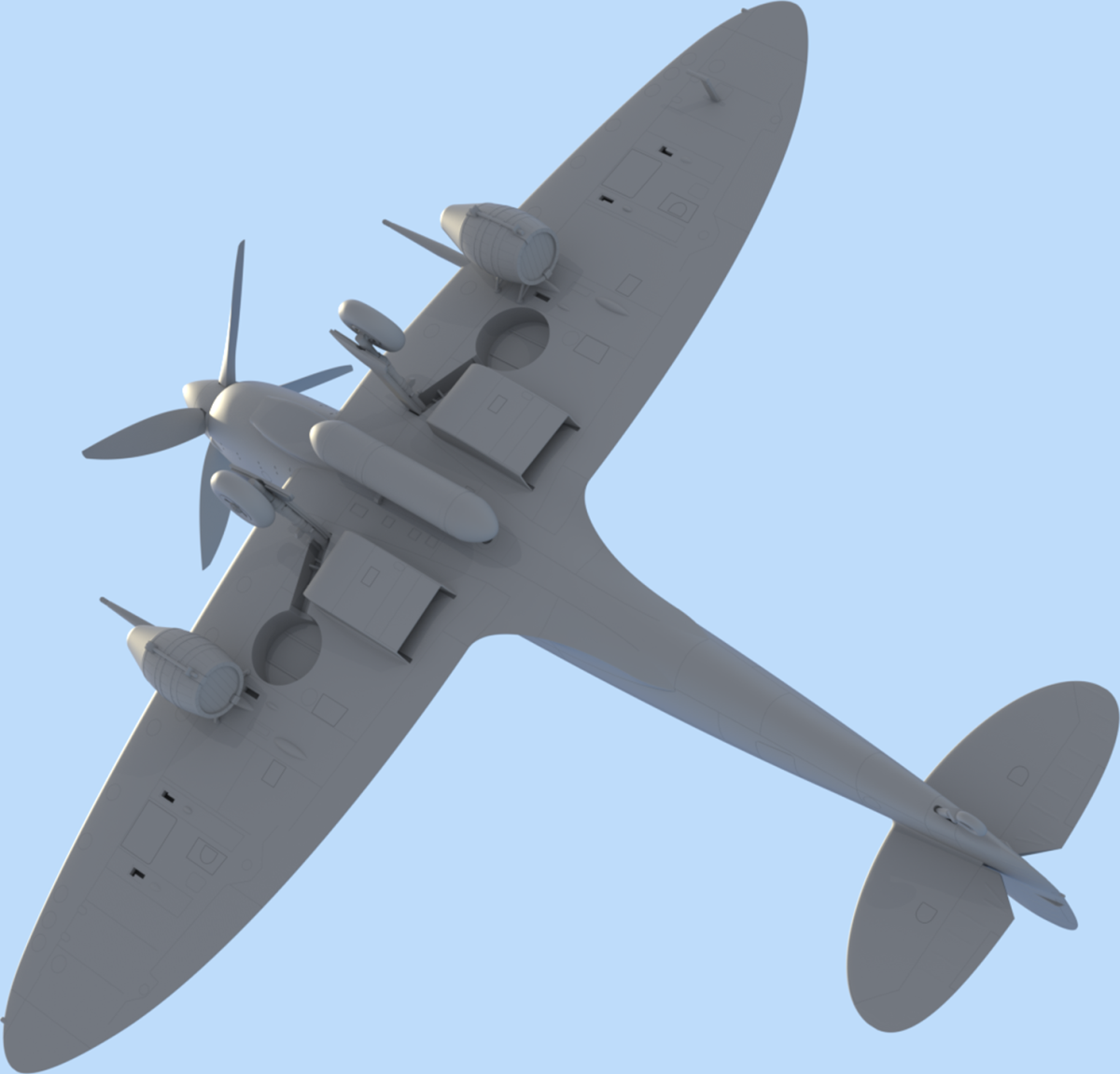Zdjęcie Spitfire Mk.IXc "Beer Delivery" 1:48 ICM 48060