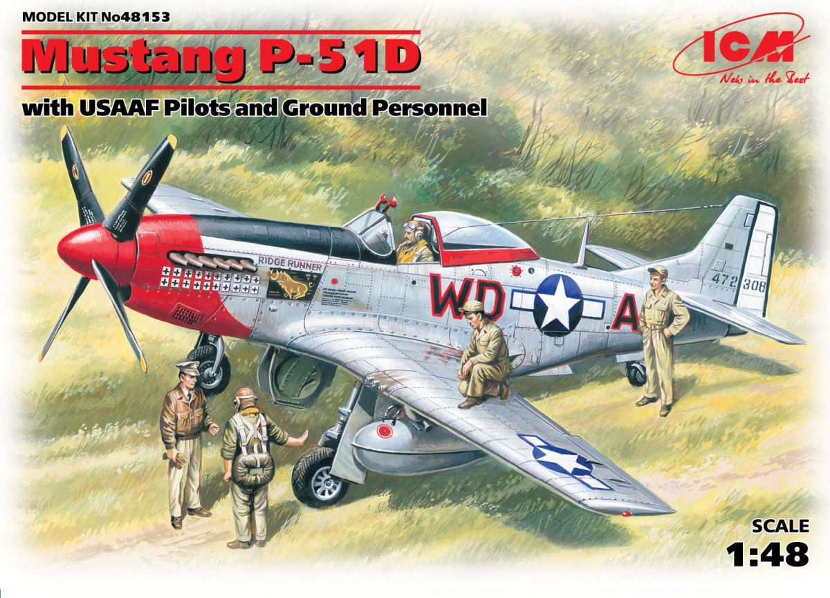 Zdjęcie Mustang P-51D 1:48 ICM 48153