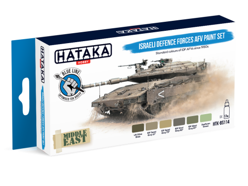 Zestaw farb Israeli Defence Forces AFV 6x17ml Hataka HTK-BS114