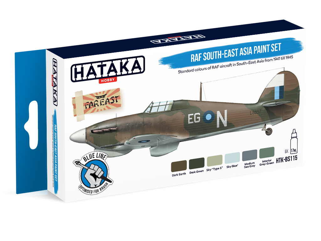 Zdjęcie Zestaw farb RAF South-East Asia 6x17ml Hataka BS115