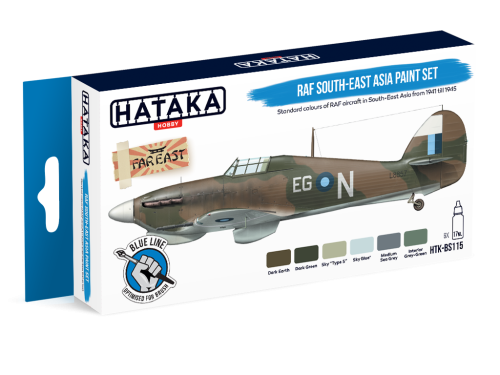 Zestaw farb RAF South-East Asia 6x17ml Hataka BS115