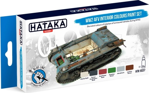 Zestaw farb WW2 AFV Interior Colours 6x17ml Hataka HTK-BS37