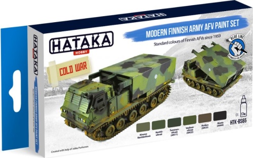 Zestaw farb Modern Finnish Army AFV Paint Set 6x17ml Hataka HTK-BS65