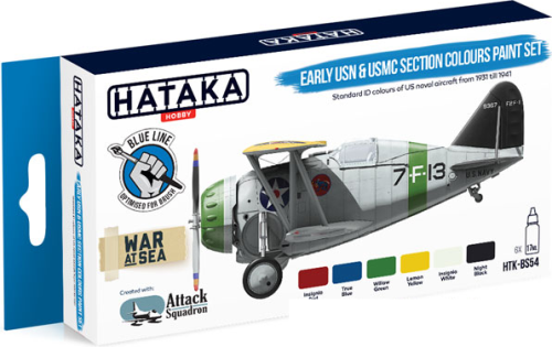 Zestaw farb Early USN & USMC Section Colours 6x17ml Hataka HTK-BS54