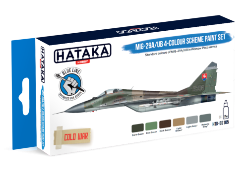 Zestaw farb MiG-29A/UB 4-colour scheme 6x17ml Hataka BS105