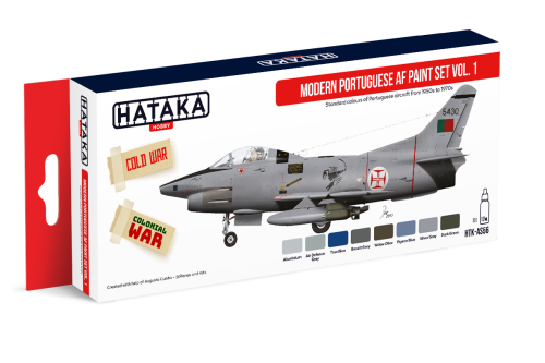Zestaw farb Modern Portuguese AF Paint Set Vol. 1 8x17ml Hataka HTK-AS56