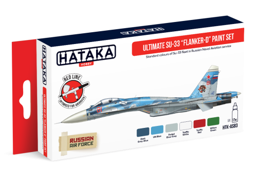 Zestaw farb Ultimate Su-33 "Flanker-D" 6x17ml Hataka HTK-AS83