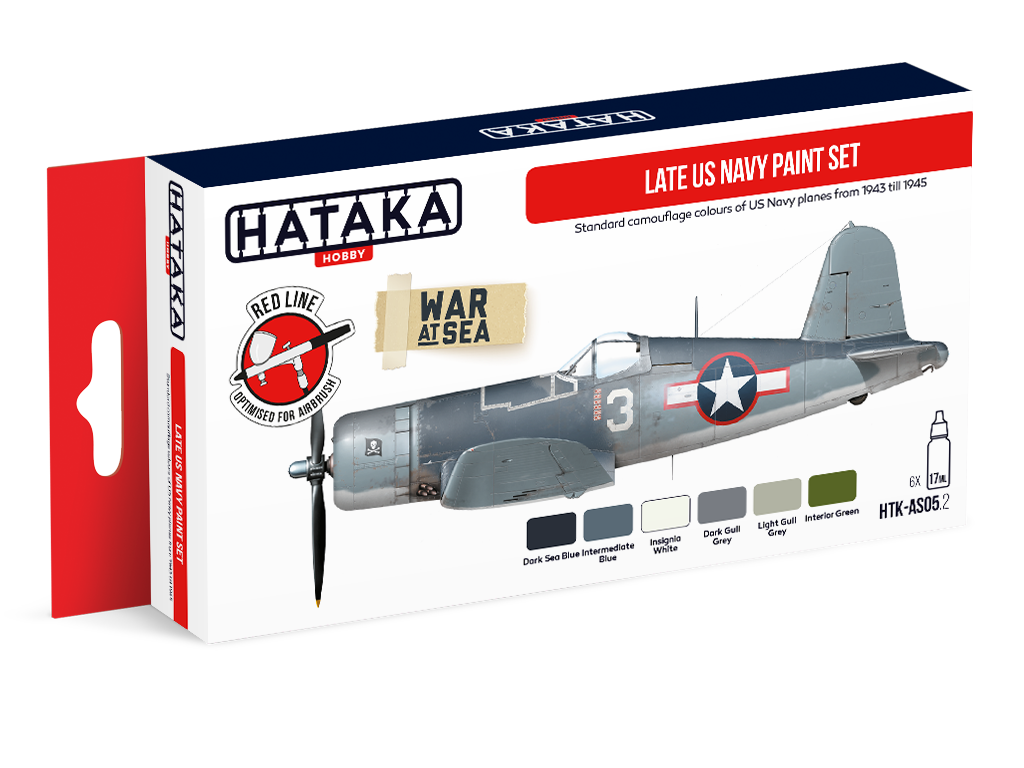 Zdjęcie Zestaw farb Late US Navy 6x17ml Hataka AS05.2