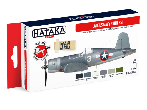 Zestaw farb Late US Navy 6x17ml Hataka AS05.2