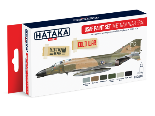 Zestaw farb USAF Paint Set (Vietnam War Era) 6x17ml Hataka HTK-AS09