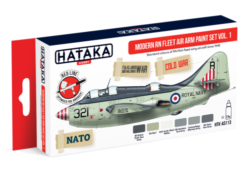 Zestaw farb Modern RN Fleet Air Arm Paint Set Vol. 1 6x17ml Hataka HTK-AS113