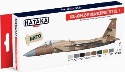 Zestaw farb USAF Aggressor Squadron Paint Set Vol. 1 8x17ml Hataka AS29