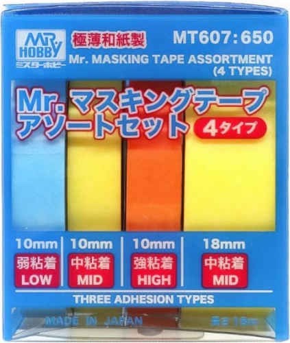 Zestaw taśm maskujących (4 rodzaje) Mr. Hobby MT607