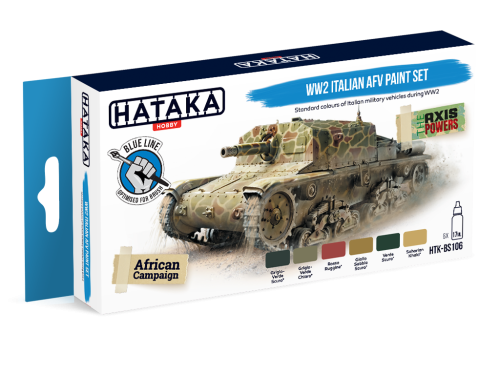 Zestaw farb WW2 Italian AFV 6x17ml Hataka HTK-BS106