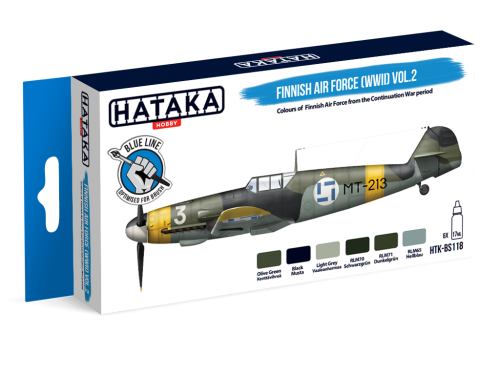 Zestaw farb Finnish Air Force (WWII) Vol. 2 6x17ml Hataka HTK-BS118