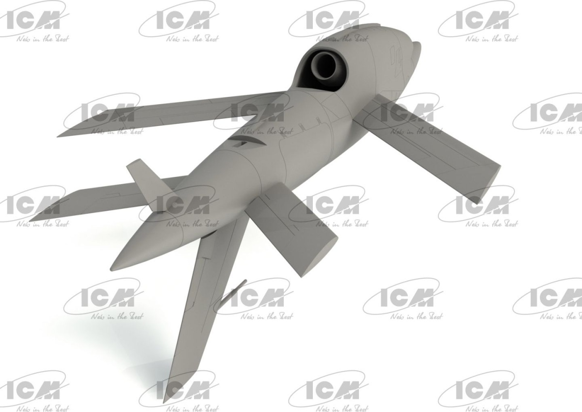 Zdjęcie BQM-34A (Q-2C) Firebee z przyczepą 1:48 ICM 48401