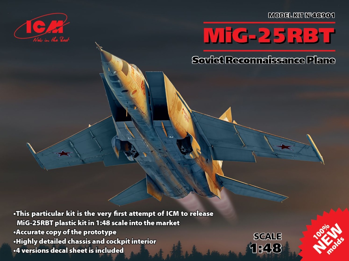 Zdjęcie MiG-25RBT 1:48 ICM 48901