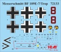 Zdjęcie Messerschmitt Bf 109E-7/Trop 1:72 ICM 72133