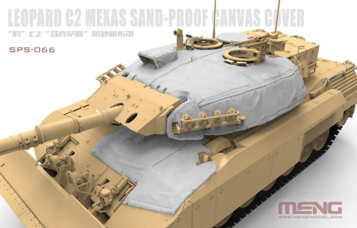 Zdjęcie Leopard C2 MEXAS Płócienny pokrowiec odporny na piasek 1:35 Meng SPS-066