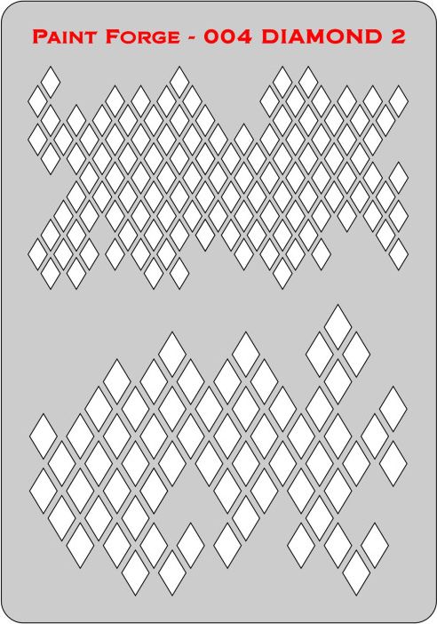 Zdjęcie Szablon malarski Diamonds 2 Paint Forge PFST004L