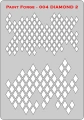 Zdjęcie Szablon malarski Diamonds 2 Paint Forge PFST004L