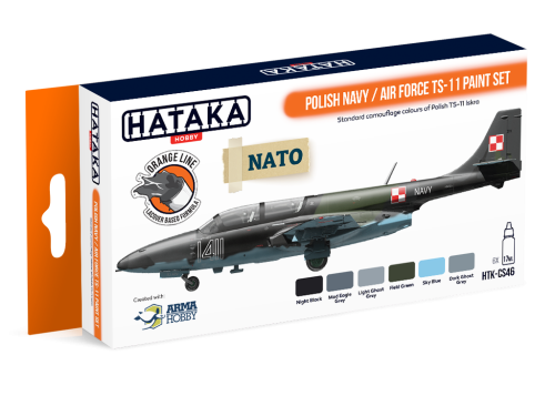 Zestaw farb Polish Navy / Air Force TS-11 6x17ml Hataka HTK-CS46
