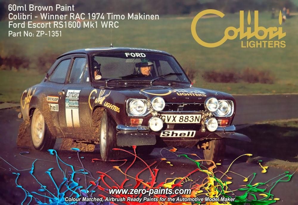 Zdjęcie Zero Paints ZP-1351 Brown Ford Escort MKI RS1600 (Colibri Lighters) 60ml farba ZP1351