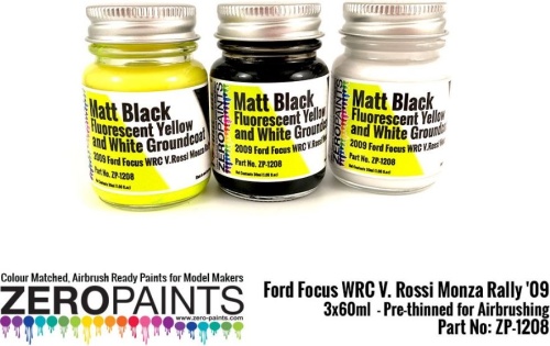 Zestaw farb Ford Focus WRC V. Rossi Monza Rally '09 3x30ml Zero Paints ZP-1208