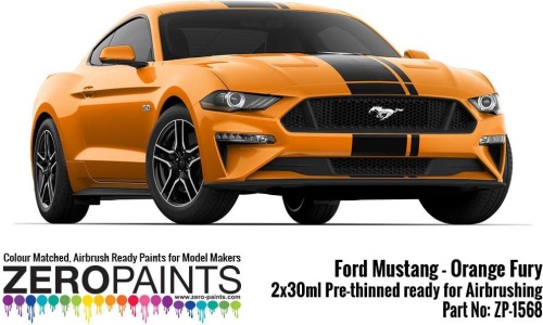 Zestaw farb Ford Mustang Orange Fury 2x30ml Zero Paints ZP-1568