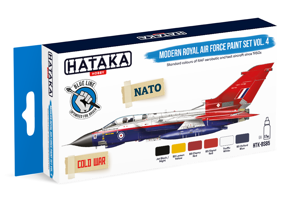 Zdjęcie Zestaw farb Modern Royal Air Force Paint Set Vol. 4 6x17ml Hataka HTK-BS85