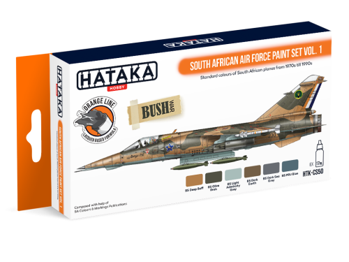 Zestaw farb South African Air Force Paint Set Vol. 1 6x17ml Hataka HTK-CS50