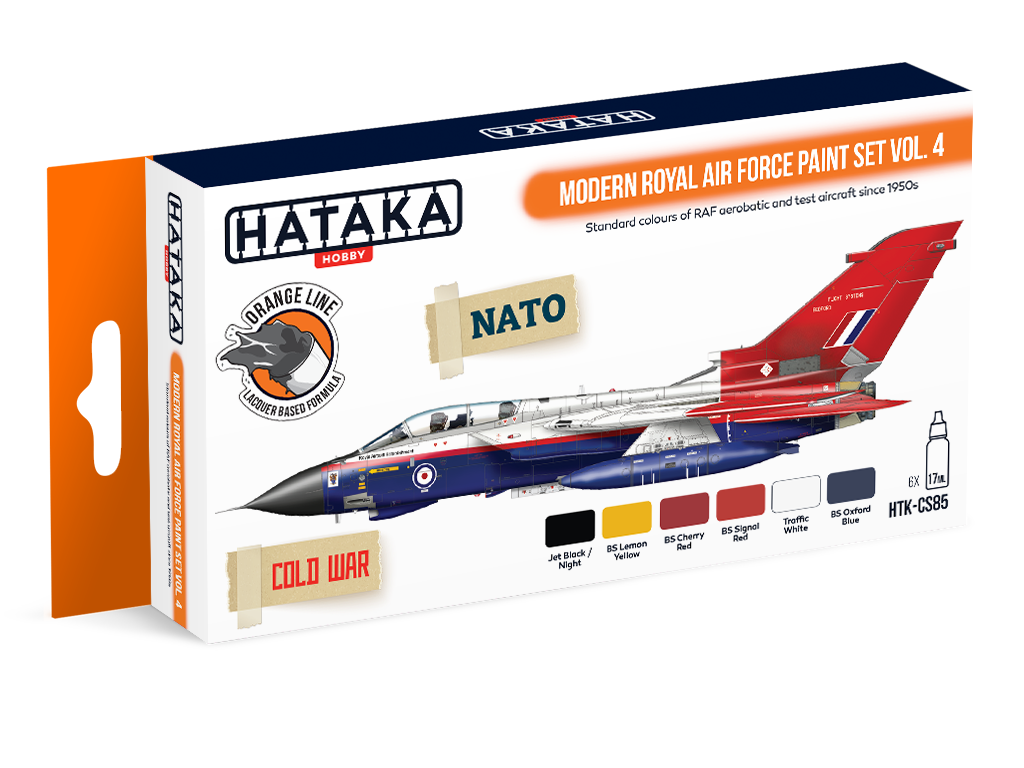 Zdjęcie Zestaw farb Modern Royal Air Force Paint Set Vol. 4 6x17ml Hataka HTK-CS85