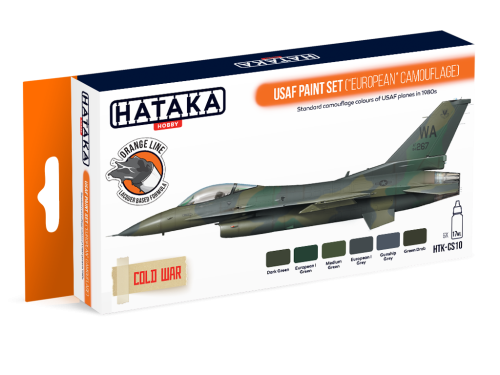 Zestaw farb USAF Paint Set ("European" Camouflage) 6x17ml Hataka CS10