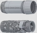 Zdjęcie Dassault Mirage 2000 C - silniki i fotele (wydruki 3D) 1:32 Zimi Model TC3D011