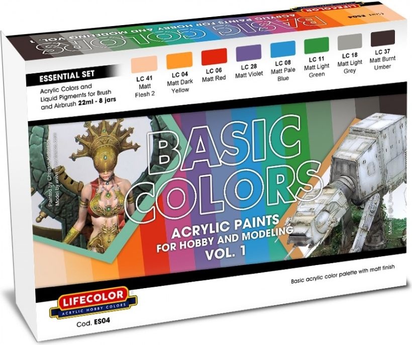 Zdjęcie Zestaw farb Basic Colors Vol. 1 8x22ml Lifecolor ES04