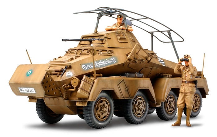 Zdjęcie dodatkowe produktu German 8-Wheeled Heavy Armored Car Sd.Kfz.232 "Africa-Corps" 1:35 Tamiya 35297